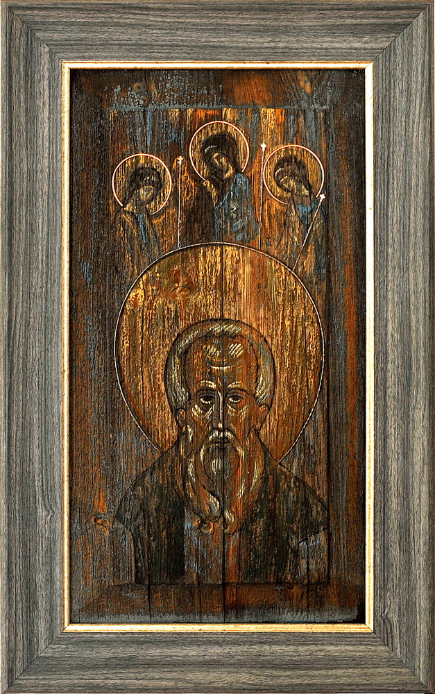 А. Тихомиров. В. Верхотуров. Андрей Рублёв. Доска, темпера, воск, золото, серебро. 2006-2011. 5.jpg