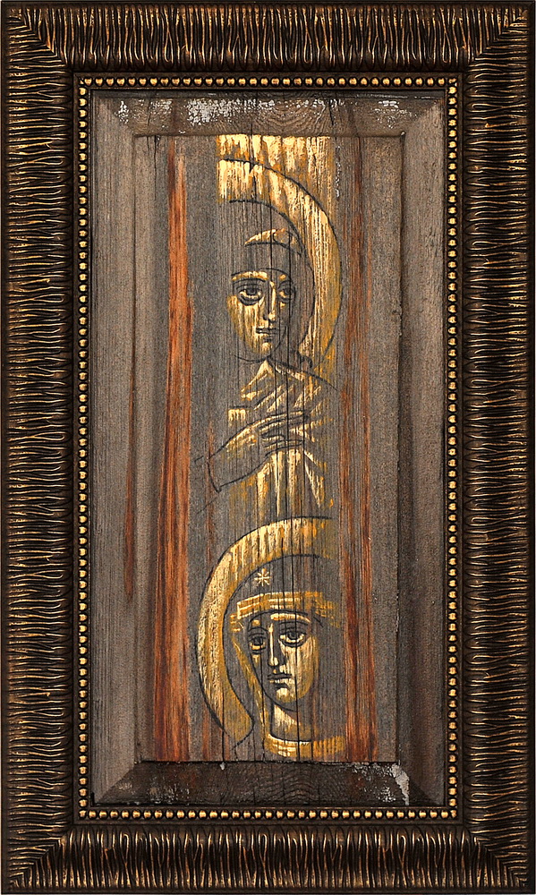 Тихомиров. Благовещение. Доска, темпера, воск. 2014. 4.jpg