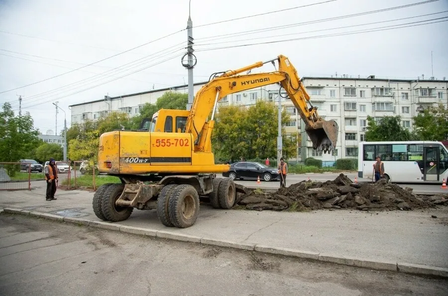 В Благовещенске начали благоустраивать участок улицы Институтской