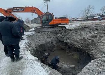 В Магдагачинском районе промерз участок водовода